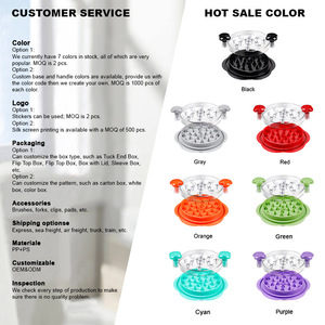 2024 cấp thực phẩm PP BBQ công cụ thịt gà Shredder công cụ cấp thực phẩm PP không trượt lớn gà Shredder với nắp rõ ràng cho nhà bếp - Product Image 6