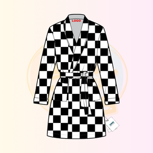<span class=keywords><strong>Bata</strong></span> de Baño KERUI, 100% Algodón, para Adultos y Niños, Elegante, Larga, con Diseño de Gofres, Logotipo Bordado, Hasta la Rodilla - Product Image 3