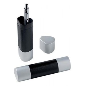 Portapenne triangolare con 1 foro, design in metallo, per uso da scrivania - Product Image 1