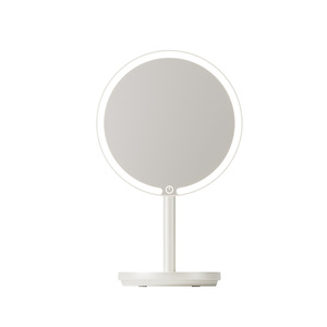 <b>Led</b> Makeup <b>Mirror</b> Round Metal Frame Desktop High Definition Beauty <b>Mirror</b> For Student Dorm Home Office Use - Product Image 5