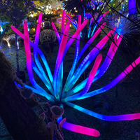 Lot de 10 lampes suspendues en rotin Avatar, lumières de jardin extérieures IP65, décoratives, en forme de vigne lumineuse