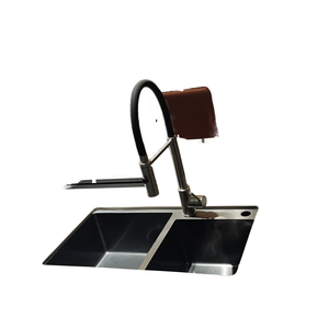 Fregadero de cocina de acero inoxidable de dos cuencos, diseño rectangular bajo encimera, fabricado en Vietnam - Product Image 1