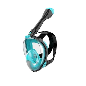 Low moq personalizzato 180 scuba full face snorkeling diving mask nuoto subacqueo full view snorkel mask