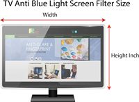 Benutzer definierte Größe Panel gehärtetes Glas 3D-Weichheit entlastet Computer Eye Strain 32-Zoll-Anti-Blaulicht-TV-Displayschutz