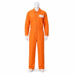 Disfraz de Prisionero Naranja de una Pieza, Traje para Fiesta de Halloween, Actuación en Escenario, Unisex - Product Image 2