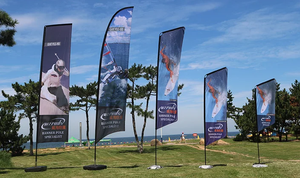 Wisezone personnalisé vente en gros éthiopie national imprimé 100% polyester drapeau plage drapeau éthiopien à vendre - Product Image 5