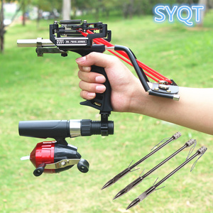 SYQT Set da Caccia e Pesca Outdoor Impermeabile con Fionda a Catapulta Mulinello Dardi e Robusto Poggiapolso per Tiro al Pesce - Product Image 3