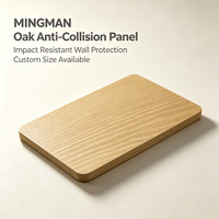 Panneau mural en PVC résistant aux chocs Mingman Factory, panneau de protection anti-collision, revêtement mural imperméable pour projets mondiaux