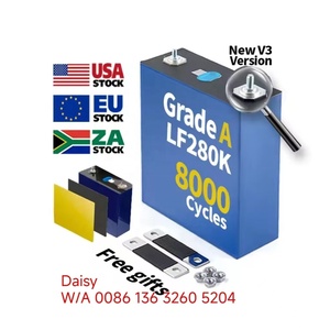 Daisy DIY LiFePO4 Espagne Groupe HSEV EVE LF280K LiFePo4 280Ah 310AH 3.2V Lithium Ion Accu 8000 Cycle Batterie Cellule Solaire Maison - Product Image 1