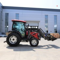 Tracteur agricole diesel chinois économique de 75 CV avec chargeur frontal et moteur Euro 5/Stage V en option