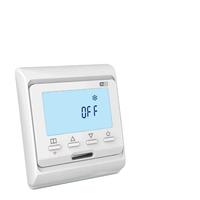 Thermostat de chauffage au sol électronique pour appartement E51W.716, thermostat blanc de petite taille, contrôleur de température 230v