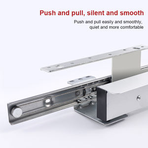 Mécanismes de glissière de <span class=keywords><strong>table</strong></span> à extension complète à billes, en alliage d'<span class=keywords><strong>aluminium</strong></span> multi-pliables, légers et robustes, pour montage sur rail pliant à ressort - Product Image 2