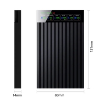 Nuevo diseño USB C carcasa de disco duro para 2,5 "SATA SSD HDD con pantalla LCD inteligente