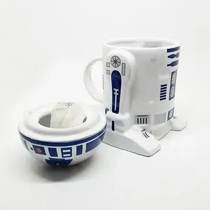 Wholesale new Creative Star 3D Wars Ceramic Cup Coffee Mug Office Mike Tea Robot Shaped Ceramic Mug