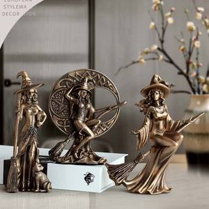 Figura <span class=keywords><strong>de</strong></span> bruja Sexy, escultura artística <span class=keywords><strong>de</strong></span> resina, estatua, adornos, regalo, Decoración <span class=keywords><strong>de</strong></span> mesa para jardín - Product Image 5