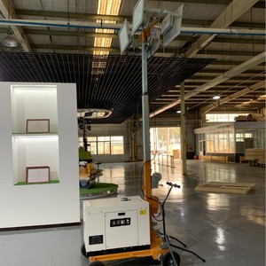 Led Diesel Mobile <b>Light</b> Tower 5m 7m Hand Push <b>Lighting</b> Lamp For Mining Emergency Use - Product Image 2