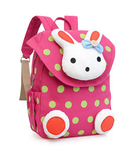 Mini Unisex Cartoon <b>Backpack</b> for Kids with Custom Logo Waterproof Anti-Theft USB Port Nylon Lining Air Cushion Belt - Product Image 3