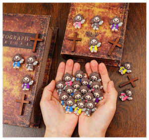 Figuras <span class=keywords><strong>de</strong></span> Jesús Pequeñas para Llavero, Recuerdos Religiosos para Fiestas, Muñecos <span class=keywords><strong>de</strong></span> Goma Suaves para Niños, Ideal para la Escuela Dominical - Product Image 3