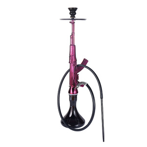 Offre Spéciale vente en gros de luxe résine shisha <span class=keywords><strong>chicha</strong></span> fumer <span class=keywords><strong>AK47</strong></span> pistolet forme narguilé shisha ensemble complet portable narguilé - Product Image 3
