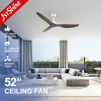Ventilateur de plafond 1stshine avec télécommande 3 pales ABS moteur à courant continu ventilateur de plafond décoratif en plastique
