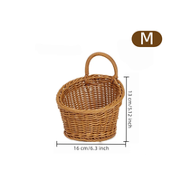 Lot de paniers en osier tressé à la main, 3 tailles, imitation rotin, pour rangement maison et jardin – Approvisionnement direct usine