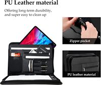 Portafolio Profesional ProCase, Carpeta con Cierre, Bolsillos con Cremallera, Organizador de Documentos Legales, Tamaño Carta/A4, Hecho en China