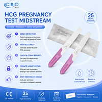 Test de grossesse rapide certifié CE, résultats en ligne, kits de test de grossesse jetables à usage domestique en une seule étape