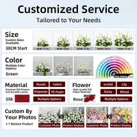 Fleurs artificielles d'allée DKB de luxe à l'aspect naturel pour événements professionnels, avec une forme élégante et une décoration professionnelle