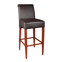Vente en gros de chaises de restaurant rembourrées en cuir pour hôtel, banquet, café, église, chaise de siège rembourrée solide