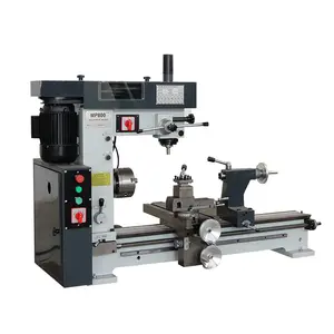 metal 3 in 1 combo lathe milling drilling machine MP800 multi-purpose combined mini metal lathe machine