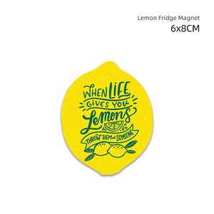 مغناطيس ثلاجة من السيراميك على شكل ليمون للبيع بالجملة ديكور مغناطيسي إيطالي لبلاط الثلاجة هدية تذكارية ديكور منزلي - Product Image 5
