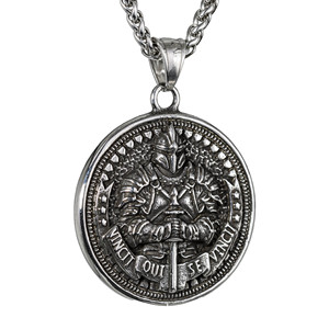 Yunnique – collier avec pendentif oiseau Viking nordique pour hommes, en acier inoxydable, avec gravure, design d'ailes, bijoux cadeau - Product Image 3