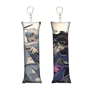 Llavero de Personajes de Anime <span class=keywords><strong>Inuyasha</strong></span> en Varios Diseños, Mini Dakimakura de Poliéster con Textura de Piel de Durazno, Colgante para Mochila - Product Image 2