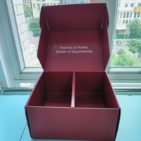 Boîtes d'expédition en carton ondulé pliables personnalisées avec logo imprimé, prix avantageux, pour marketing et envoi postal noir