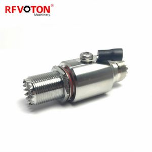 0-3G tubo de Gas descarga contral protector contra rayos contra sobretensiones UHF SO239 hembra a UHF SO239 jack hembra supresor de mamparo - Product Image 3