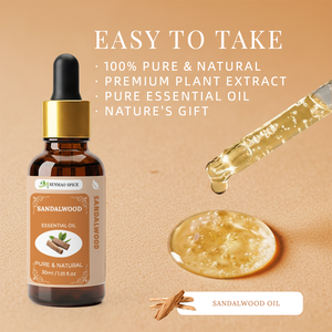 Huile de Bois de Santal Naturelle Pure 30ml Fraîche pour le Visage et le Corps – Échantillon SPA – Soulagement, Arôme, Relaxation pour Femmes – Massage - Product Image 4