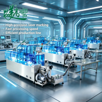 Machine de codage laser à fibre automatique à double tête pour le marquage, la lecture, l'inspection et le rejet des capuchons en aluminium, équipement intégré