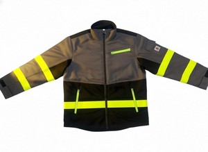 Giacca Ignifuga NFPA2112 Taglie Forti, Alta Visibilità, in Cotone Leggero, Antivento, Traspirante, Resistente, con Cerniera e Dettagli Riflettenti per Lavoro - Product Image 3