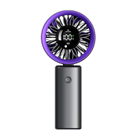 Ventilateur portable rechargeable pliable à affichage numérique Infinite Gear, mini-ventilateur de poche pour bureau et extérieur