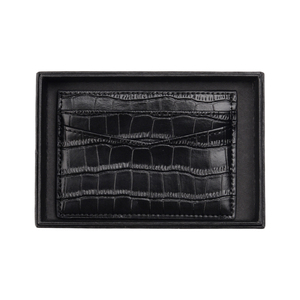 Ví Đựng Tiền Xu Nhỏ Bằng Da Mỏng Tùy Chỉnh Đơn Giản Bán Chạy Ví Bảo Vệ Thẻ Tên Tín Dụng Màu Đen Ví Đựng Thẻ Nhiều Ngăn Bền - Product Image 6