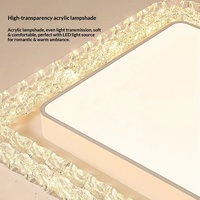 Plafonnier LED Rectangulaire de Luxe en Fer et Acrylique, Style Minimaliste Américain, pour Salon et Chambre à Coucher
