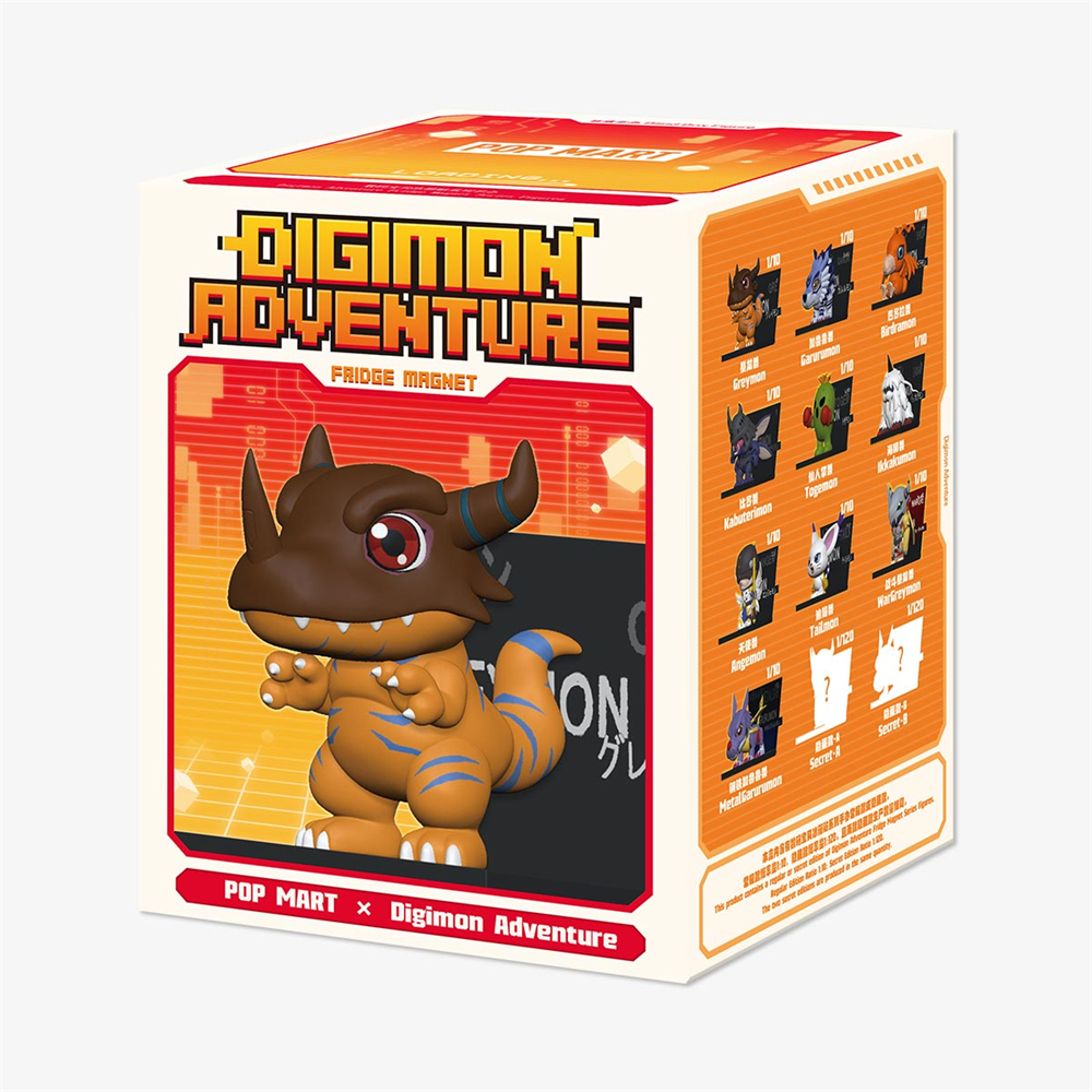 Serie de imanes para nevera Digimone Adventure de caja única aleatoria
