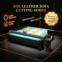 Mesin Pemotong Kulit Otomatis CNC Digital AOL Genuine Leather Craft Pattern Cutter untuk Sarung Jok Mobil