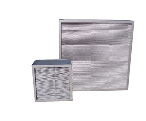 Tùy chỉnh nhiệt độ cao 250 ℃ HEPA lọc sợi thủy tinh nhôm separator Bảng điều chỉnh H13 H14 không khí ứng dụng <span class=keywords><strong>AHU</strong></span> mau Thông Gió Mới - Product Image 5