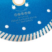 Lame de scie diamantée de 6 pouces pour granit quartz turbo disque diamanté coupe rapide