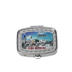 Caja <span class=keywords><strong>de</strong></span> medicina cuadrada exquisita <span class=keywords><strong>de</strong></span> alta calidad OEM, organizador <span class=keywords><strong>de</strong></span> pastillas cuadrado Chapado en Metal <span class=keywords><strong>de</strong></span> <span class=keywords><strong>Madrid</strong></span>, Pastillero con espejo <span class=keywords><strong>de</strong></span> bolsillo Praha - Product Image 4