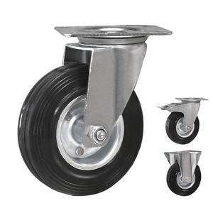 Qian Yue 3.4 5 6 <span class=keywords><strong>8</strong></span> Zoll Universal rad Gummi wagen Räder Werks ausrüstung Rollen Industrie räder - Product Image 1