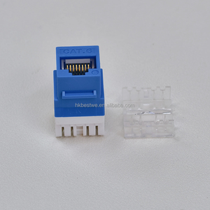 Factory Supply RJ45 <b>Network</b> Modular Free Tool 180° CAT6 Gigabit Socket for <b>Network</b> Cable Patch Panel Socket <b>Cabinet</b> - Product Image 3