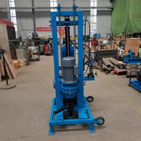 Kangtui Foreuse hydraulique portable pour puits d'eau de 150 m, système de tiges de forage de 50 mm, moteur, pompe, boîte de vitesses haute performance