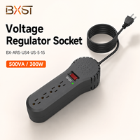 Vente en gros usine – Régulateur de tension automatique 120V 500VA 300W avec multiprise 4 prises et ports RJ45 RJ11